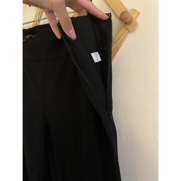 Talbots Pants Women's 10 Long Black Classic Wool Blend Side Zipper - Picture 9 of 12